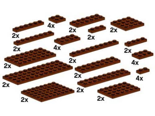 Assorted Brown Plates