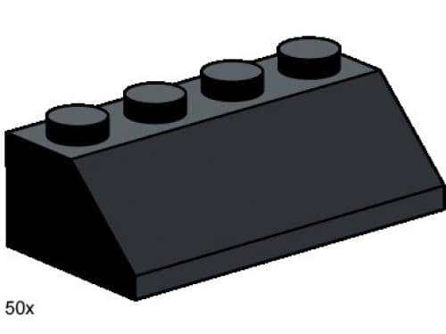 2 x 4 Roof Tile Black