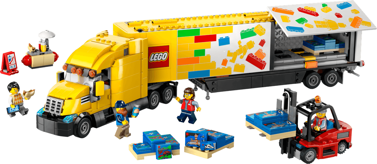 Yellow Delivery Truck