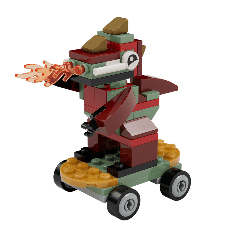 Dragon on Skateboard