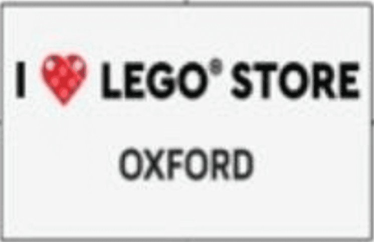 I [Heart] LEGO Store Oxford Tile