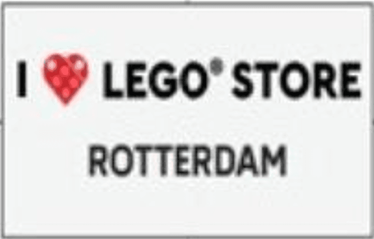 I [Heart] LEGO Store Rotterdam Tile