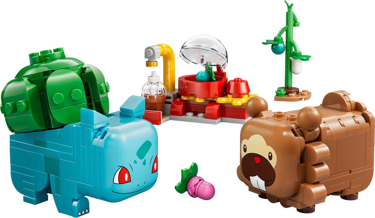 Berry Bash with Bulbasaur and Bidoof