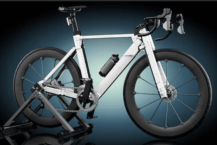 White Road Bike