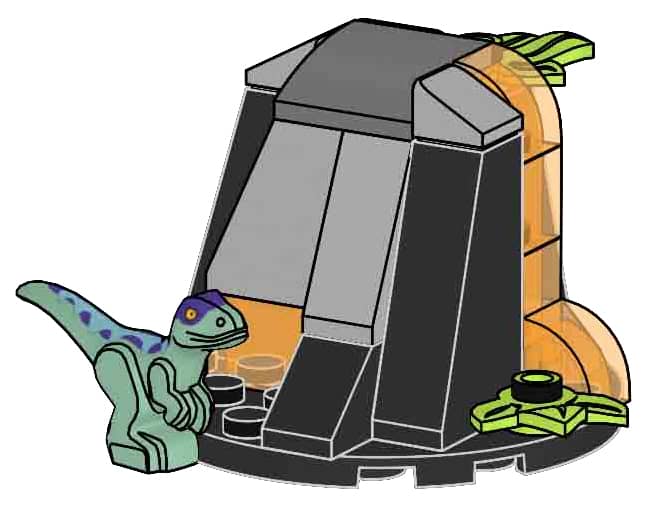 Raptor and Volcano