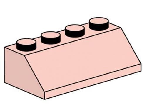 2 x 4 Roof Tile Sand Red