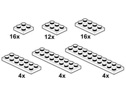 White Plates 2 x n
