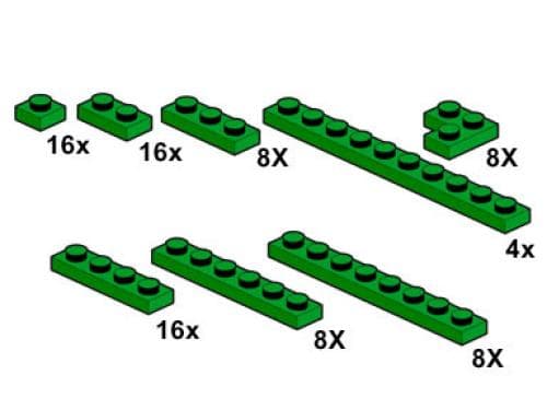 Green Plates 1 x n