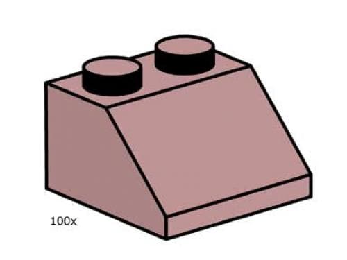 2 x 2 Sand Red Roof Tiles