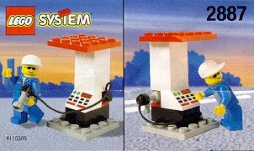Petrol Station Attendant and Pump