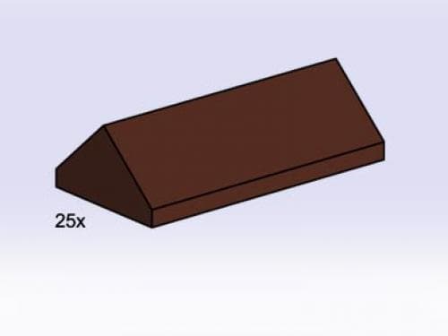 2 x 4 Brown Ridge Roof Tiles Steep Sloped