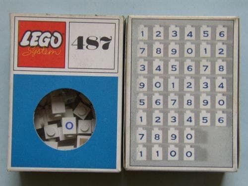1 x 1 Bricks with Numbers (System)