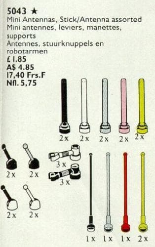 Mini Antennas, Control Sticks and Antennas