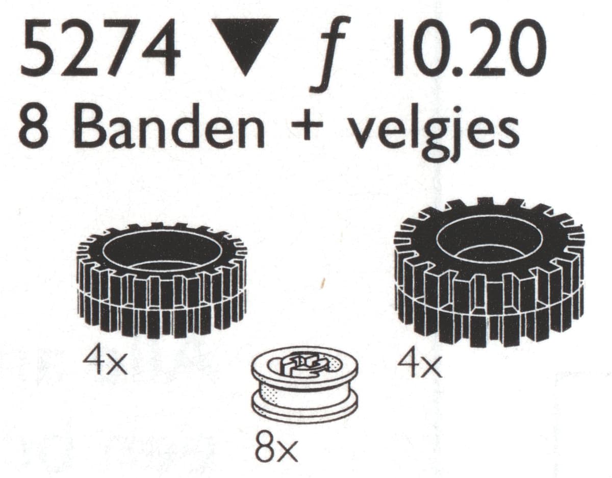 8 Tires / Tyres (4x24, 4x 30 mm) w/hubs