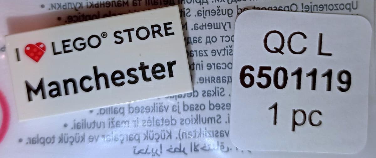 I [Heart] LEGO Store Manchester Tile