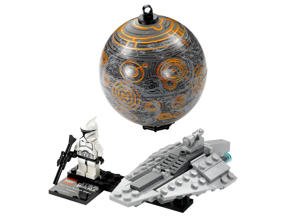 Republic Assault Ship & Planet Coruscant