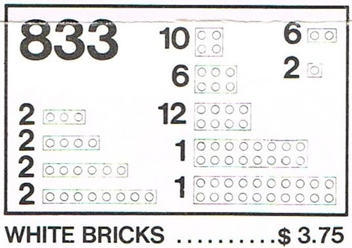 Parts Pack, White Bricks