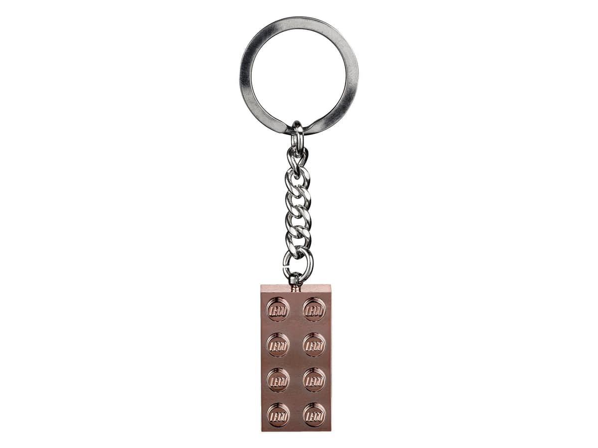 Rose Gold Brick Key Chain