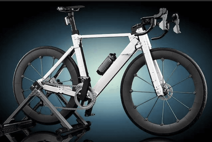 White Road Bike
