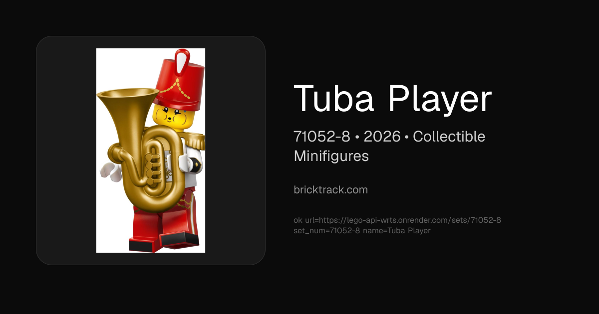 LEGO 71052-8 — Tuba Player | BrickTrack